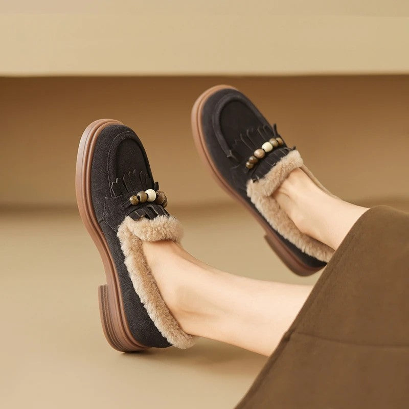Tassela Shearling Loafers