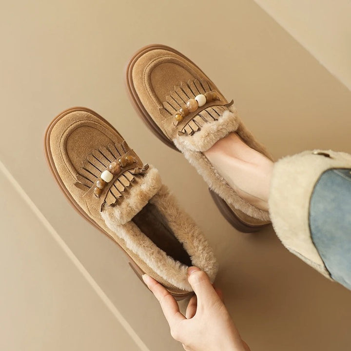 Tassela Shearling Loafers