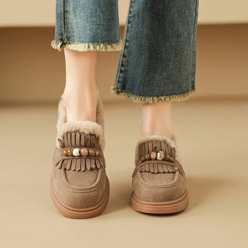 Tassela Shearling Loafers