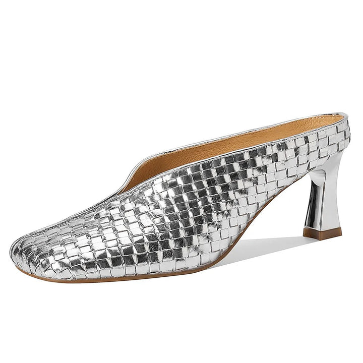 Lustra Woven Mule Heels