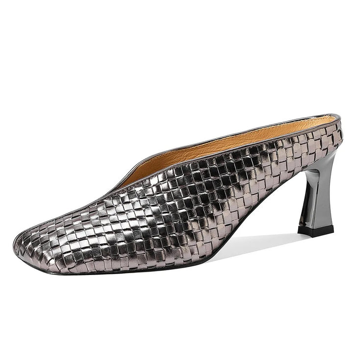 Lustra Woven Mule Heels