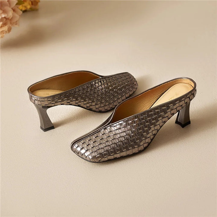 Lustra Woven Mule Heels