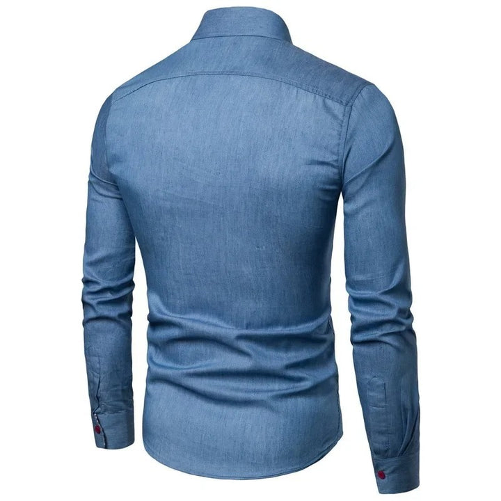 Tartan Placket Denim Shirt