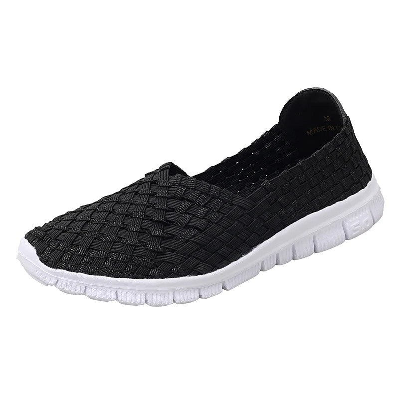 Basket Woven Slip-On Sneakers