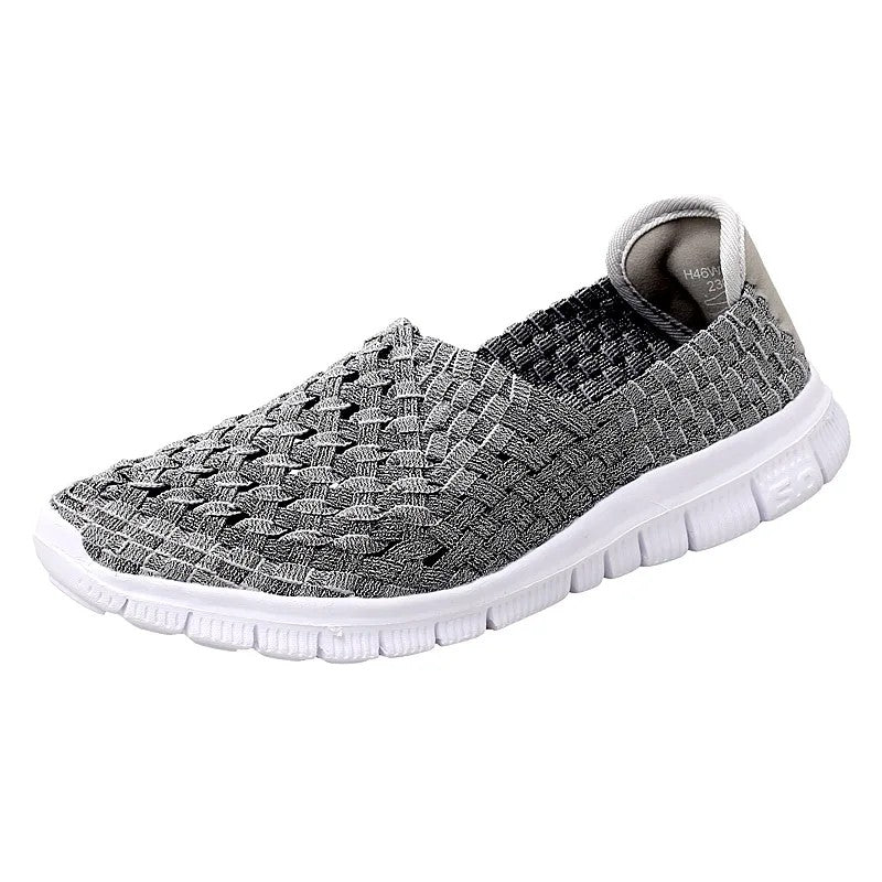 Basket Woven Slip-On Sneakers
