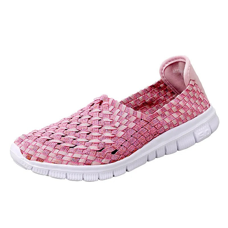 Basket Woven Slip-On Sneakers