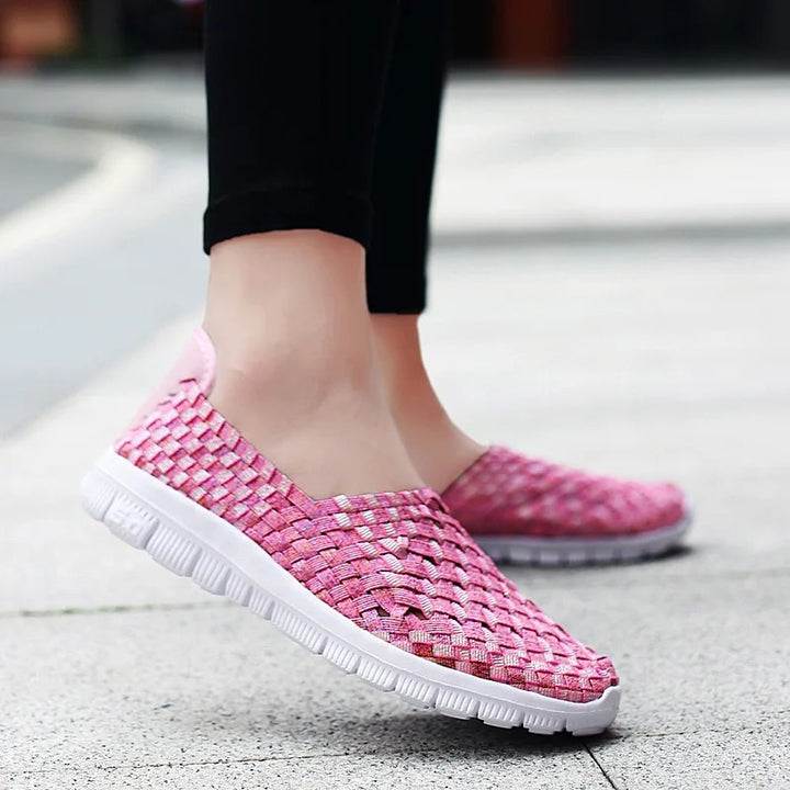 Basket Woven Slip-On Sneakers