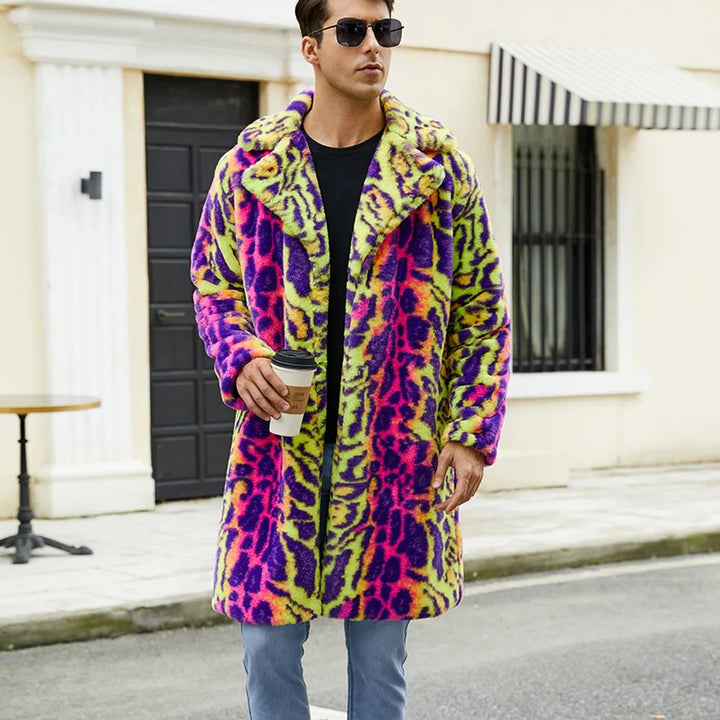 Riot Leopard Fur Coat