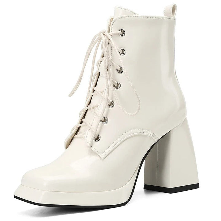 Lacuna Square-Toe Ankle Boots