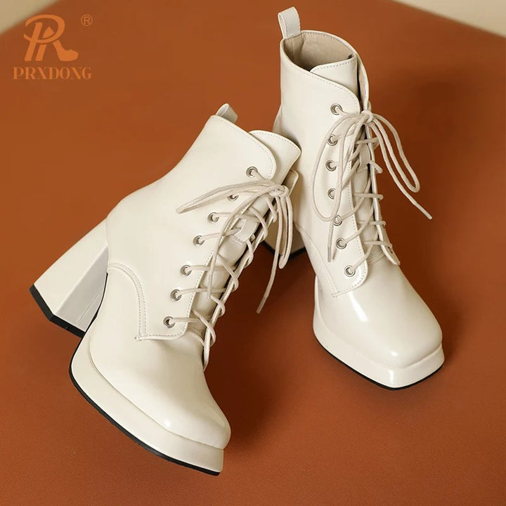 Lacuna Square-Toe Ankle Boots