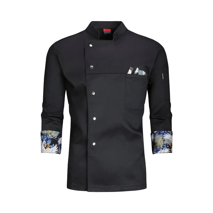 Kuroshio Wave-Cuff Chef Jacket