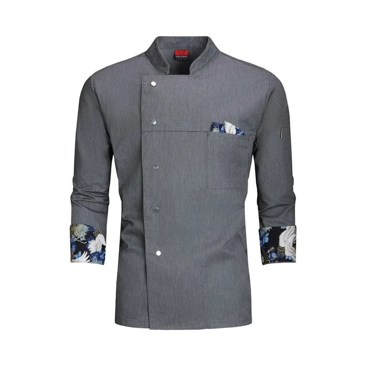 Kuroshio Wave-Cuff Chef Jacket