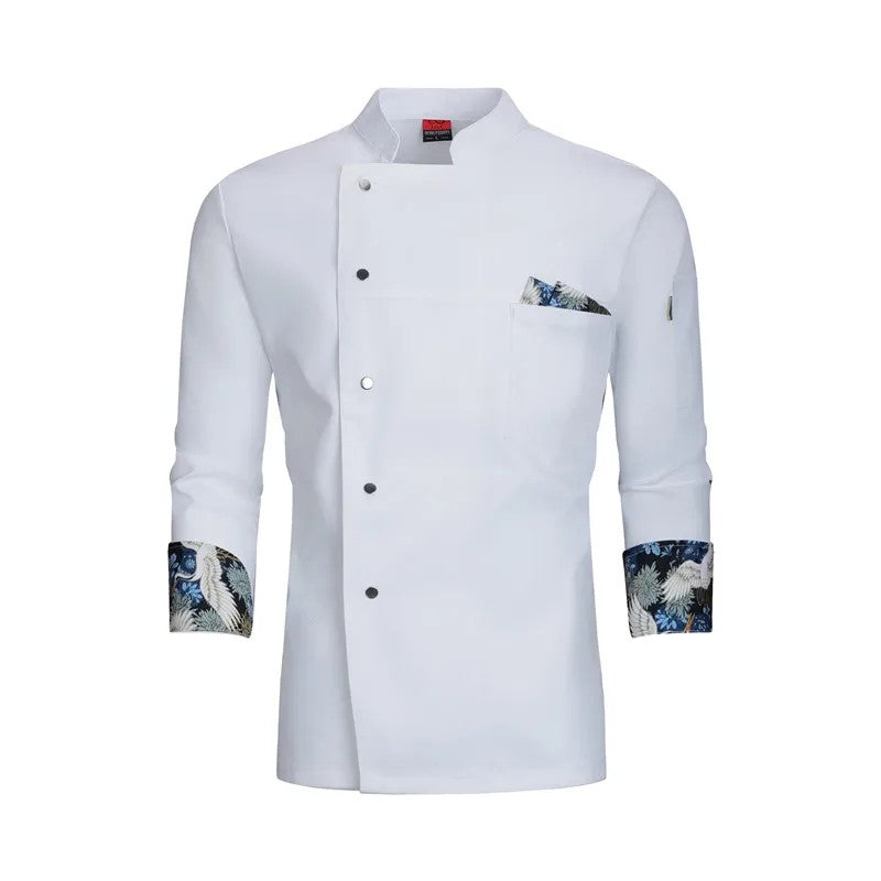Kuroshio Wave-Cuff Chef Jacket