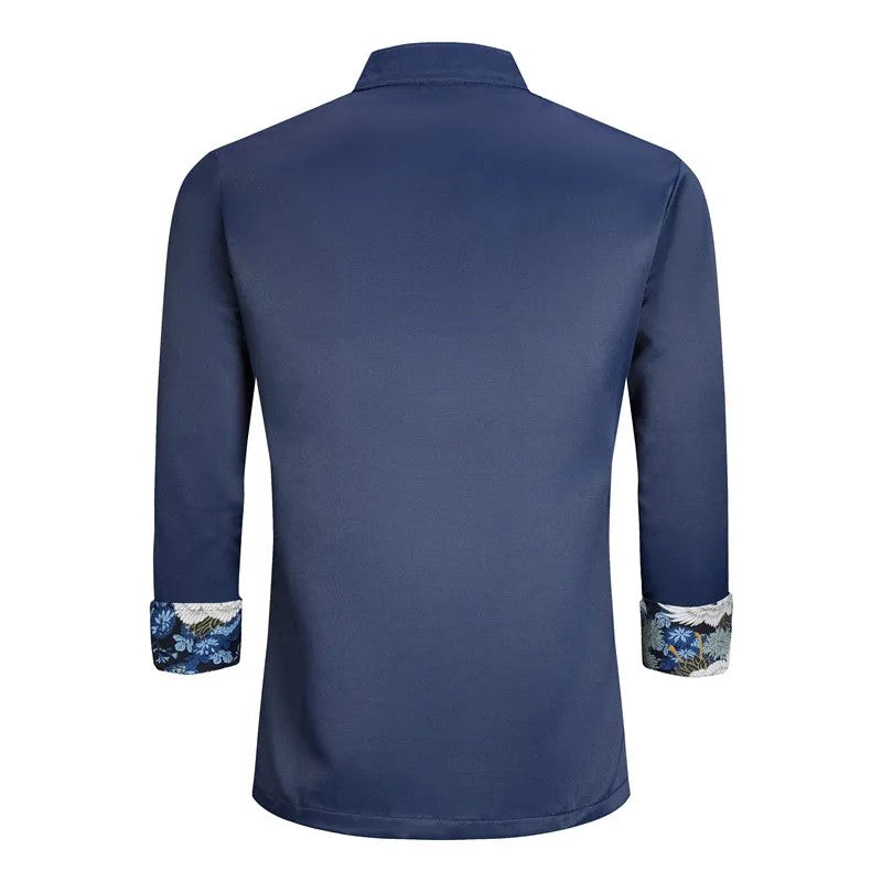 Kuroshio Wave-Cuff Chef Jacket
