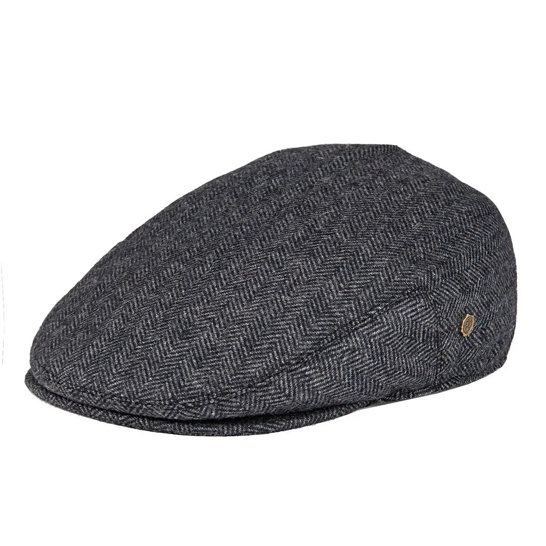 Thatcher Herringbone Flat Cap