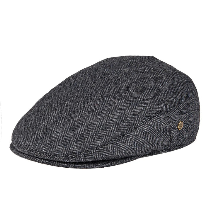 Thatcher Herringbone Flat Cap