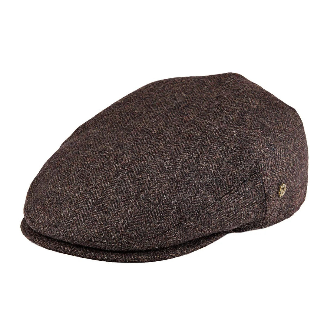 Thatcher Herringbone Flat Cap