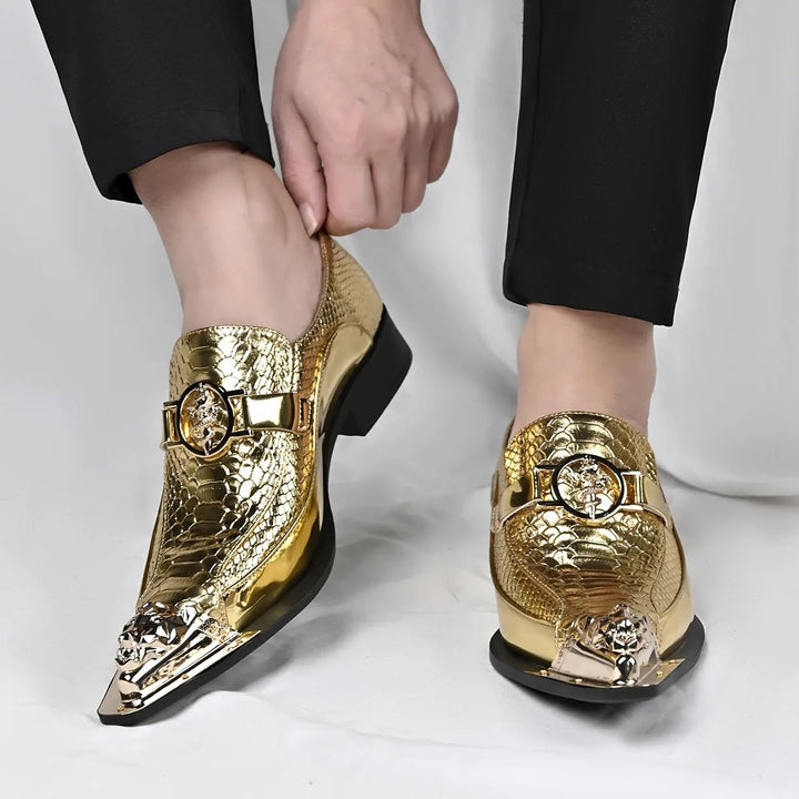 Viper Croc Dress Loafers