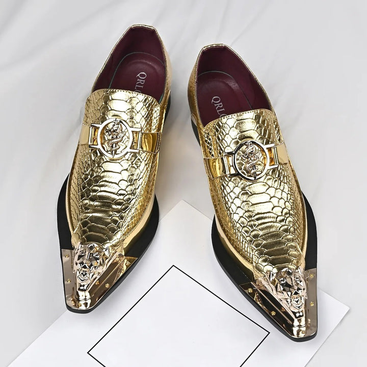 Viper Croc Dress Loafers