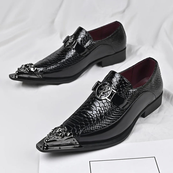 Viper Croc Dress Loafers