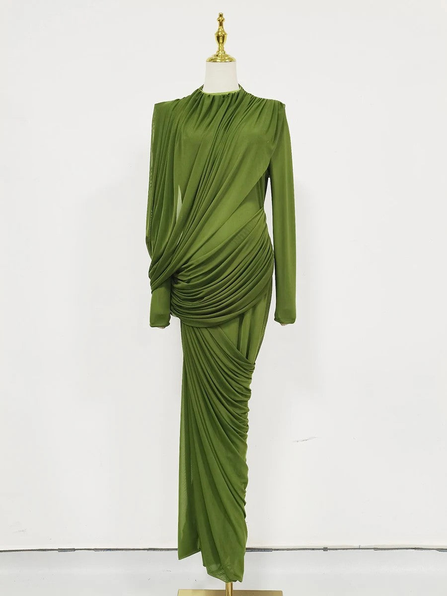 Cascata Draped Maxi Dress