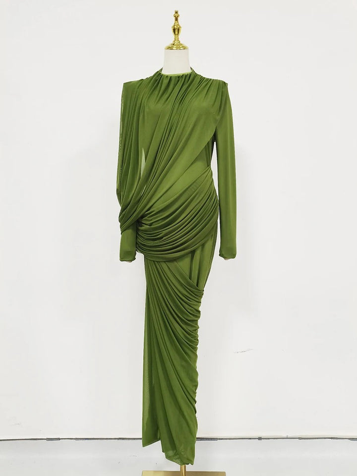 Cascata Draped Maxi Dress