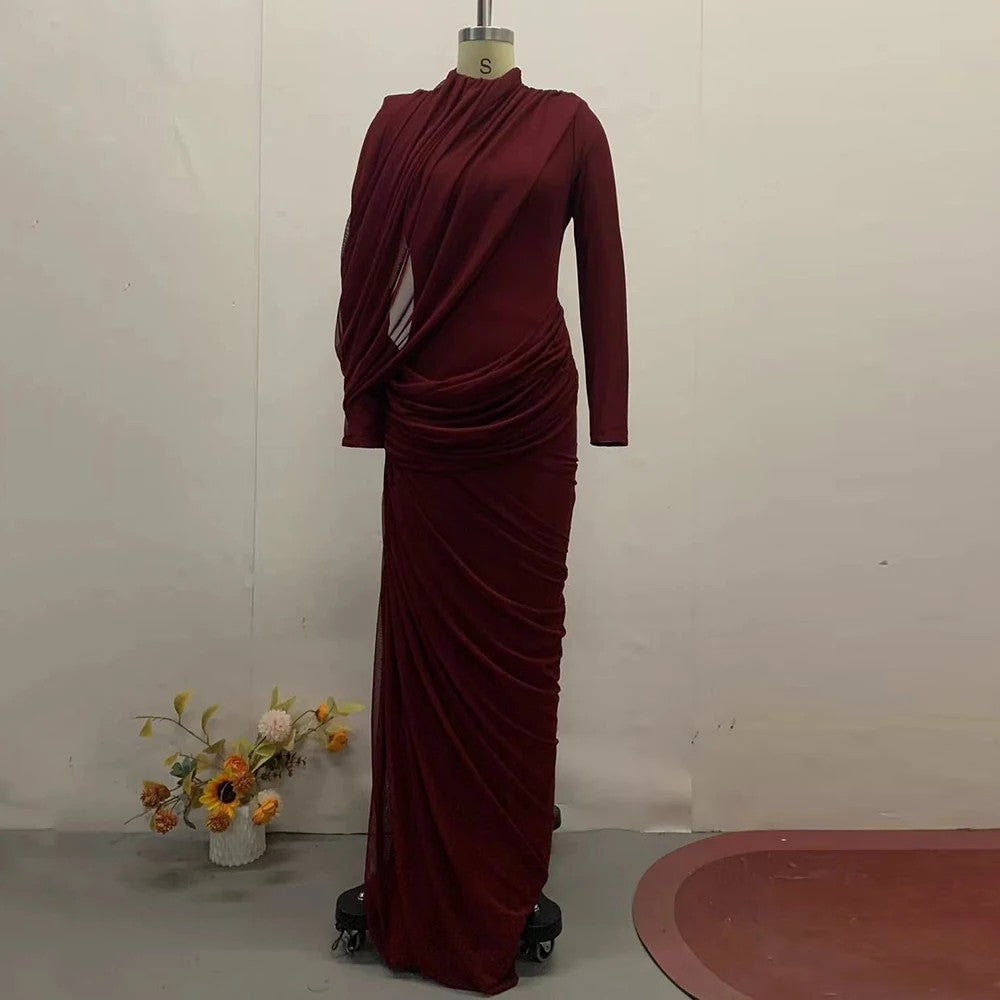 Cascata Draped Maxi Dress