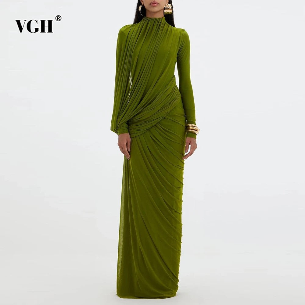 Cascata Draped Maxi Dress