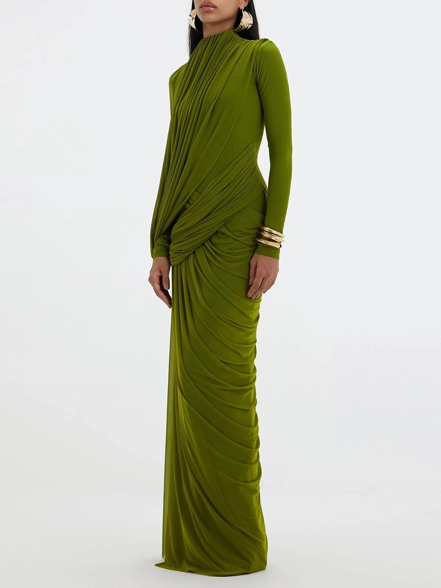 Cascata Draped Maxi Dress