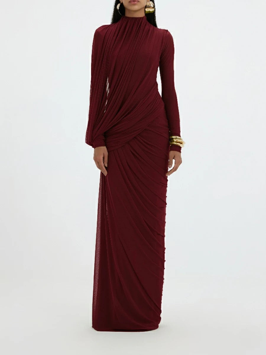 Cascata Draped Maxi Dress