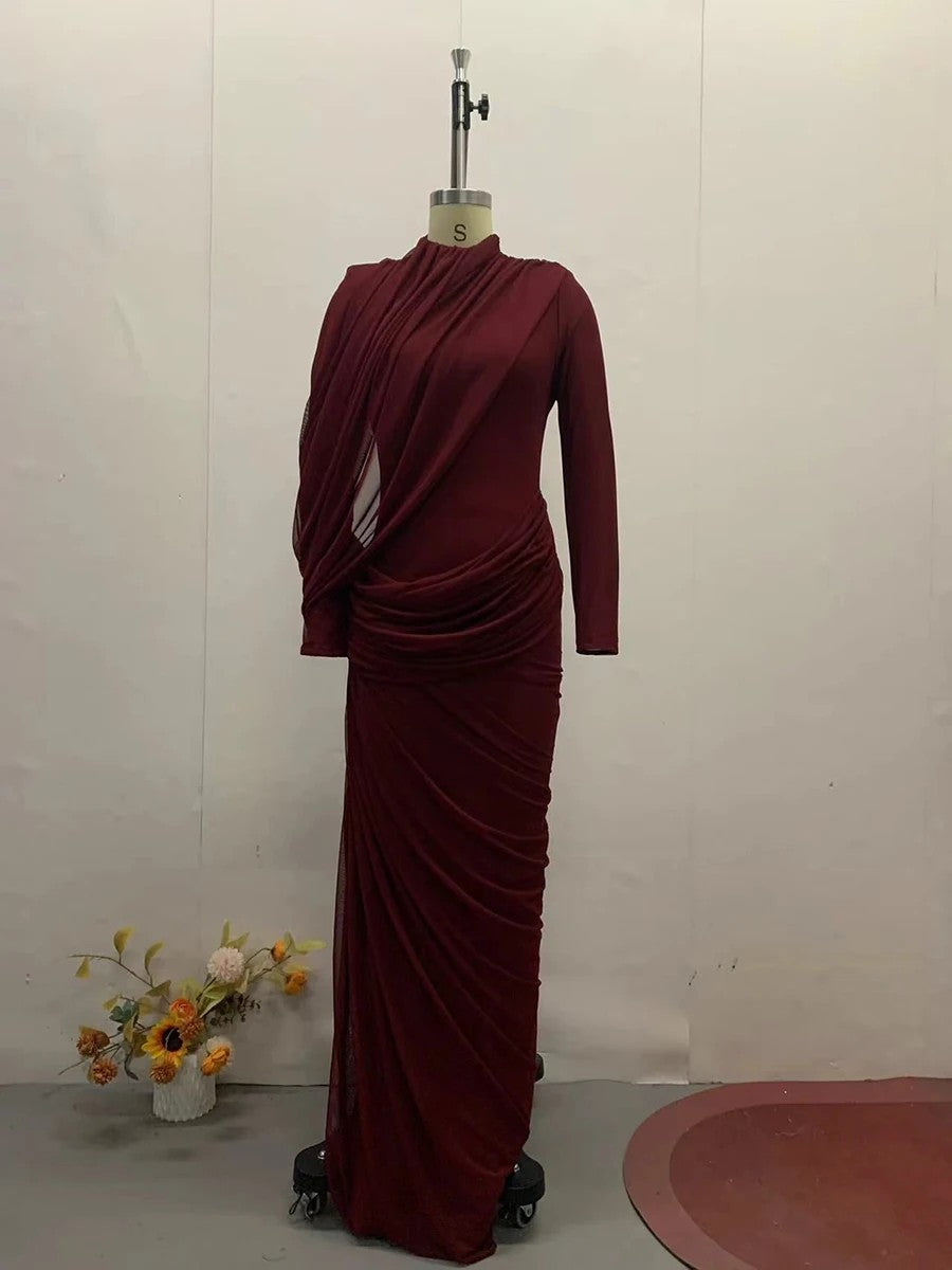 Cascata Draped Maxi Dress