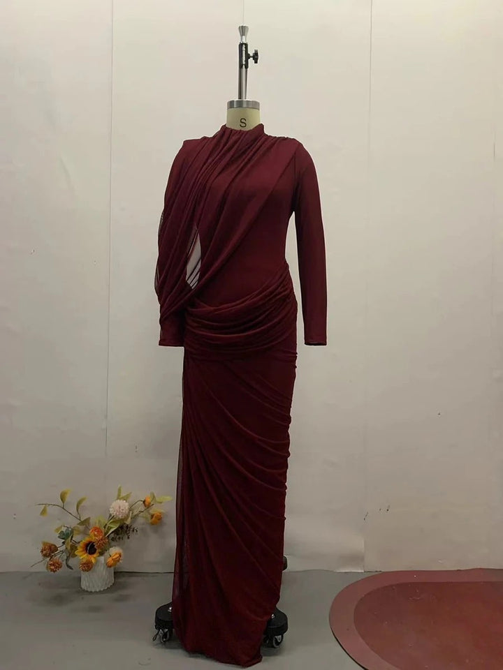 Cascata Draped Maxi Dress