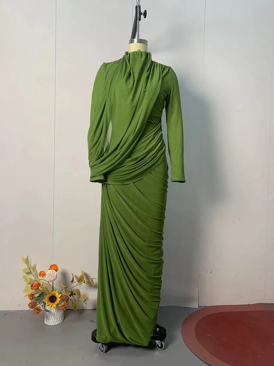 Cascata Draped Maxi Dress