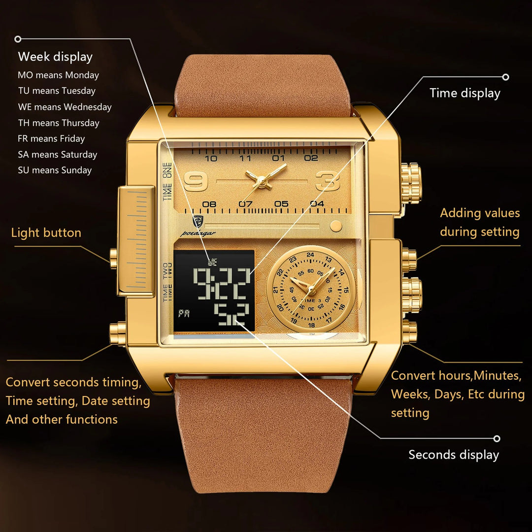 Cockpit Triple-Time Watch