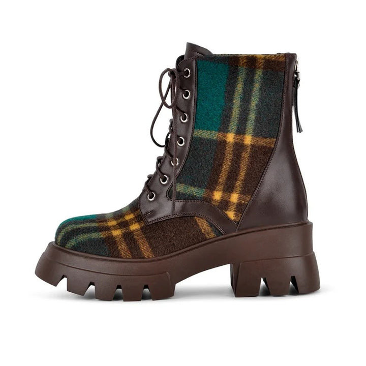 Prudence Plaid Boots