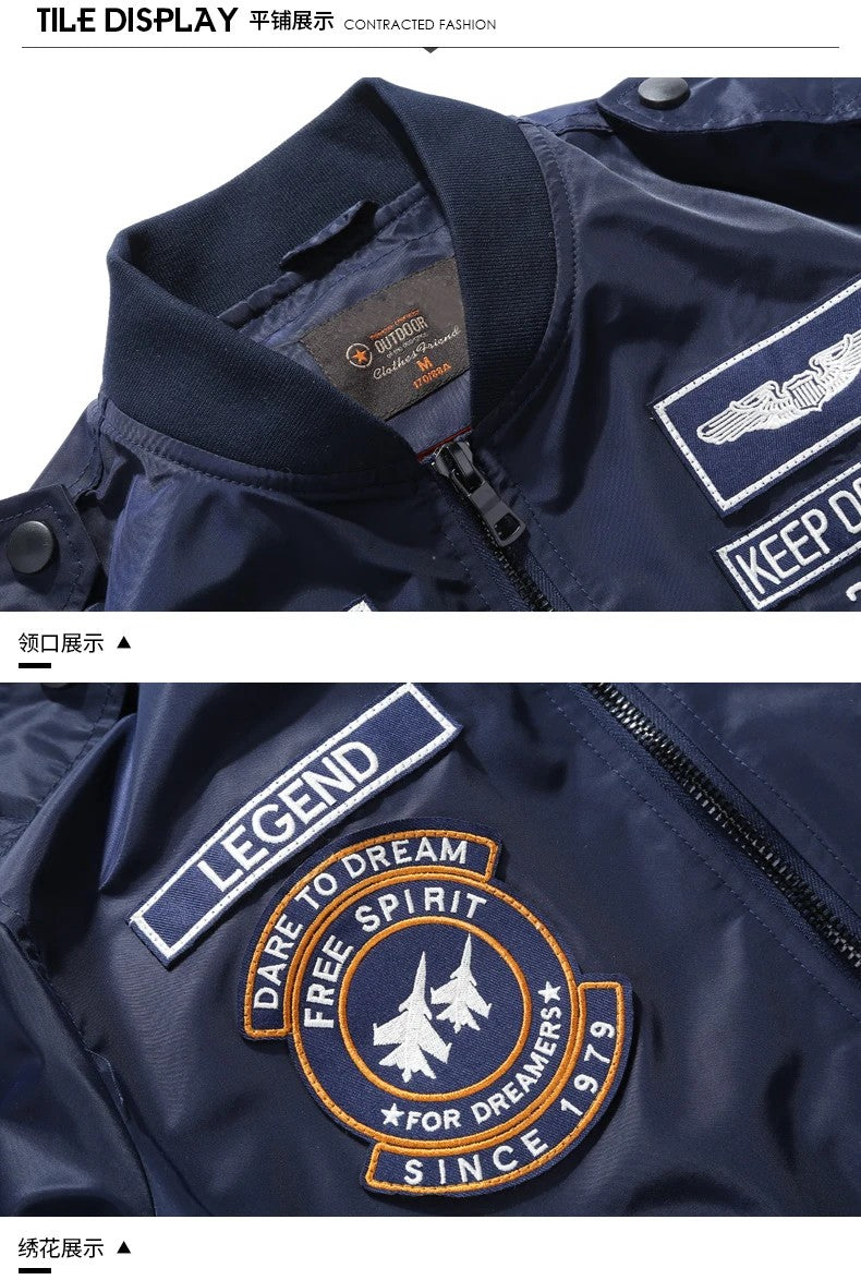 Squadron Patch Bomber Jacket