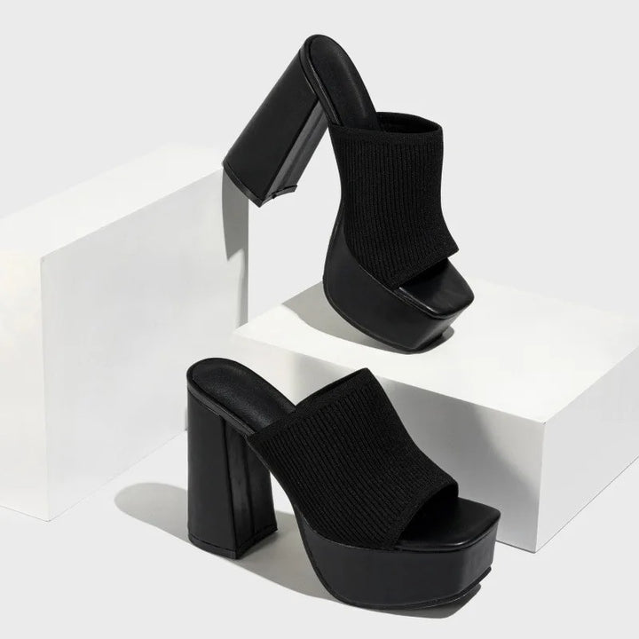 Rialto Knit Platform Mules