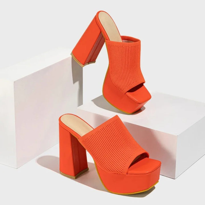 Rialto Knit Platform Mules