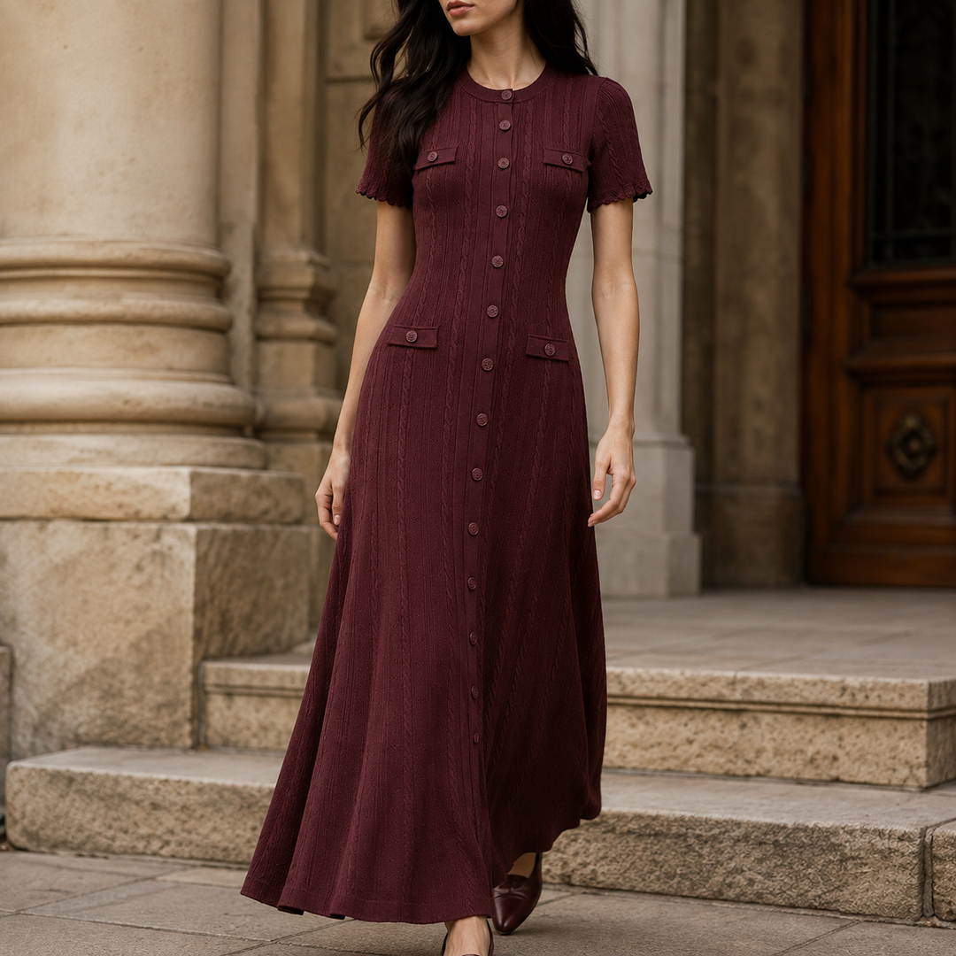Delphine Cable Knit Dress
