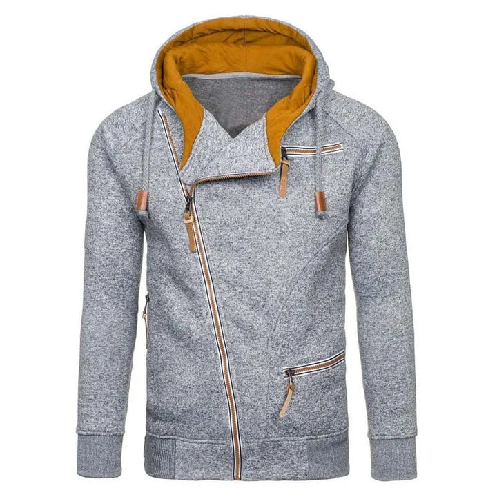 Halsted Diagonal Zip Hoodie