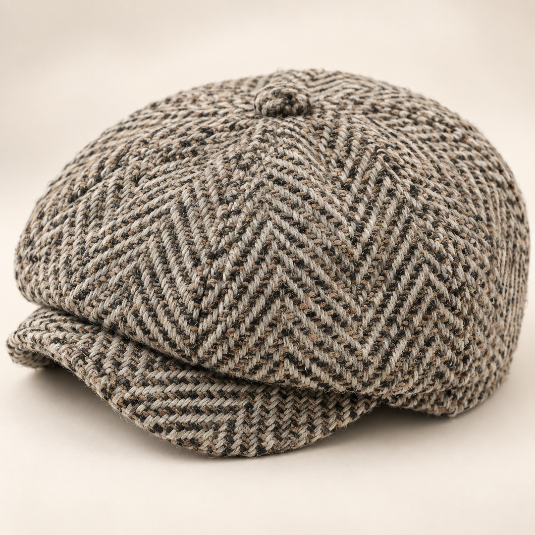 Newsboy Herringbone Baker Cap
