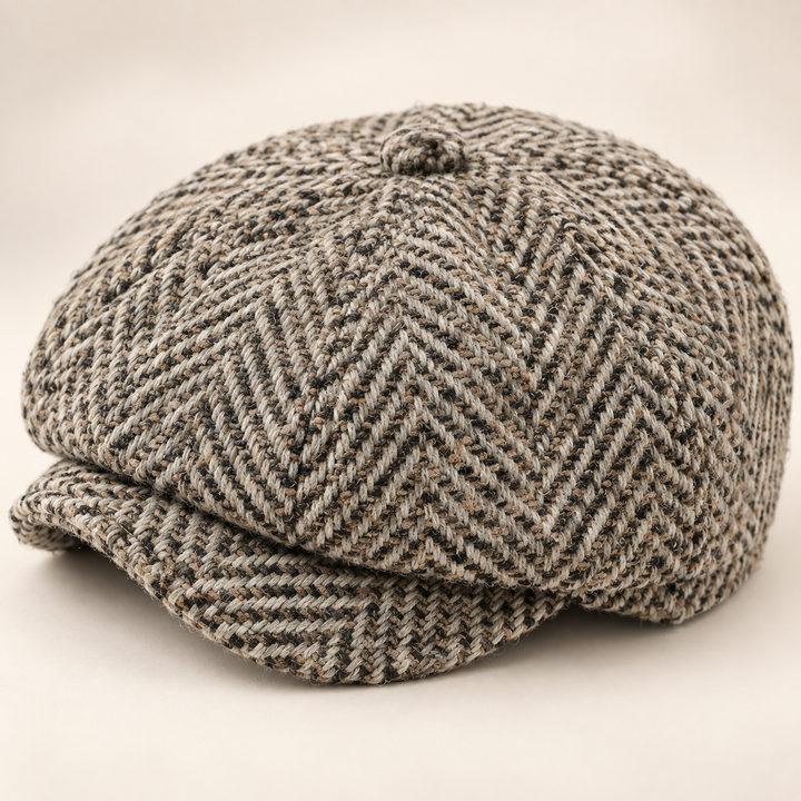 Newsboy Herringbone Baker Cap