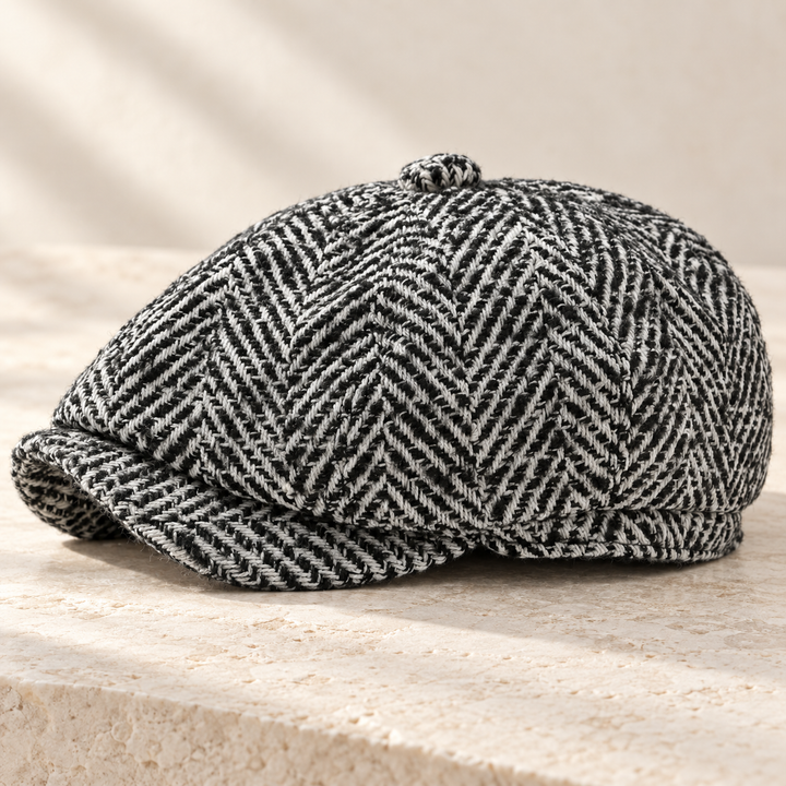 Newsboy Herringbone Baker Cap