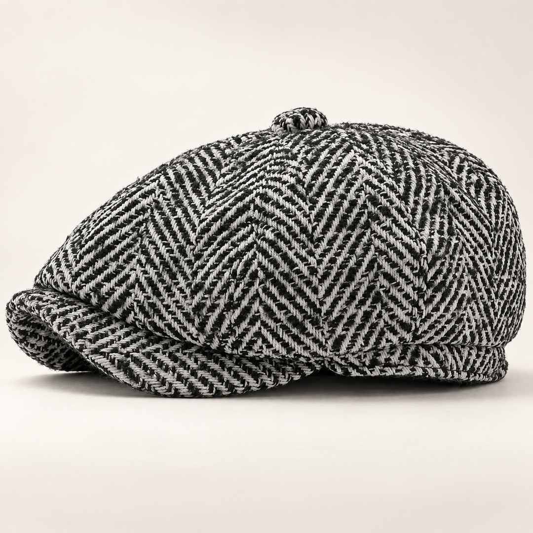 Newsboy Herringbone Baker Cap