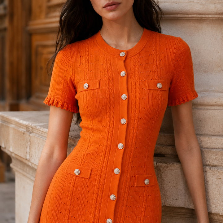 Delphine Cable Knit Dress