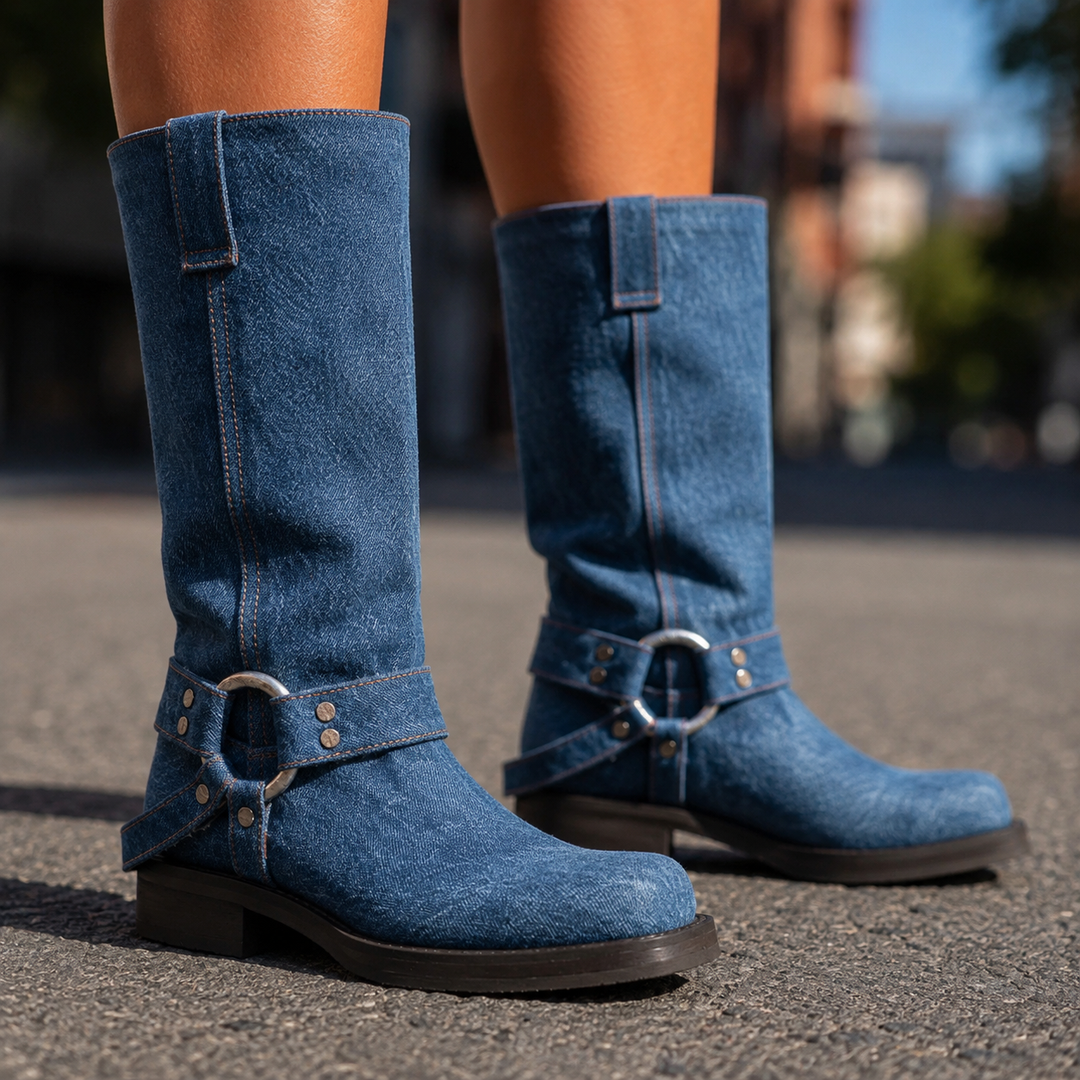 Rodeo Harness Knee Boots
