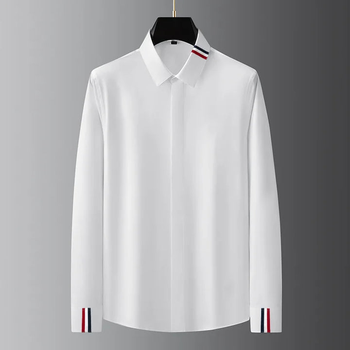 Tricolore Ribbon Dress Shirt