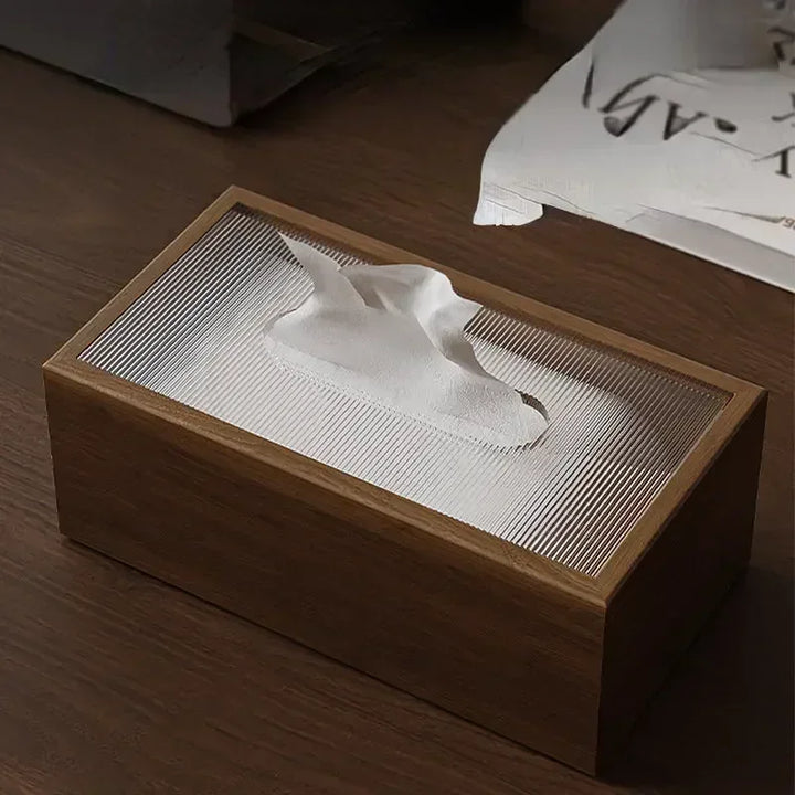 Noce Walnut Tissue Box
