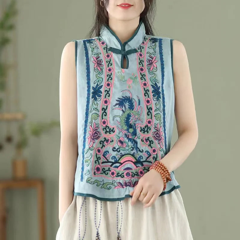 Fenice Phoenix Embroidered Vest