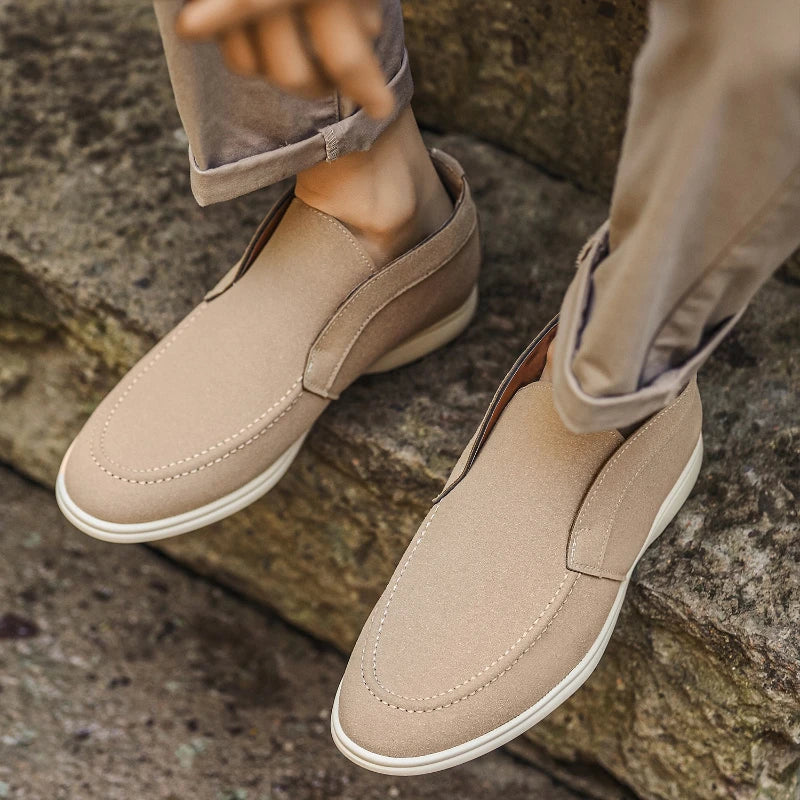 Camoscio Suede Slip-On Loafers
